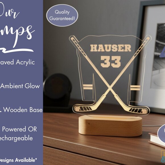 Personalized Hockey T-Shirt – Custom Tee for Hockey Fans - Picture 3 of 8